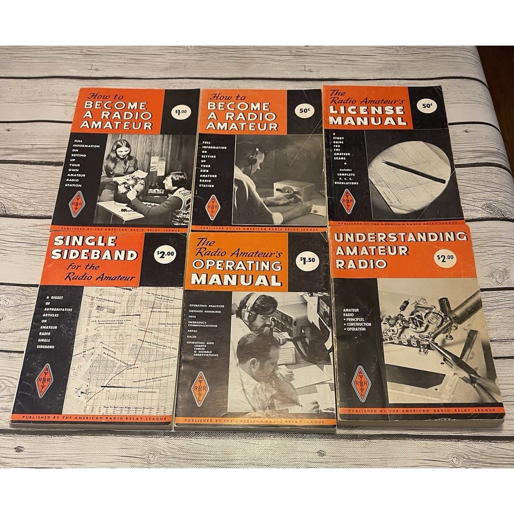 American Radio Relay League Radio Amateur Vintage Lot Of 6 Books 1970's